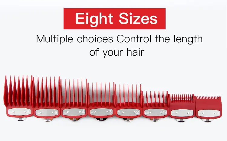 8 Stück/Set Pro Barber Guide Kämme für Wahl Haarschneidemaschine, Haarschnittkamm mit Blisterverpackung, Salon-Haarschneidewerkzeuge – Detail 17