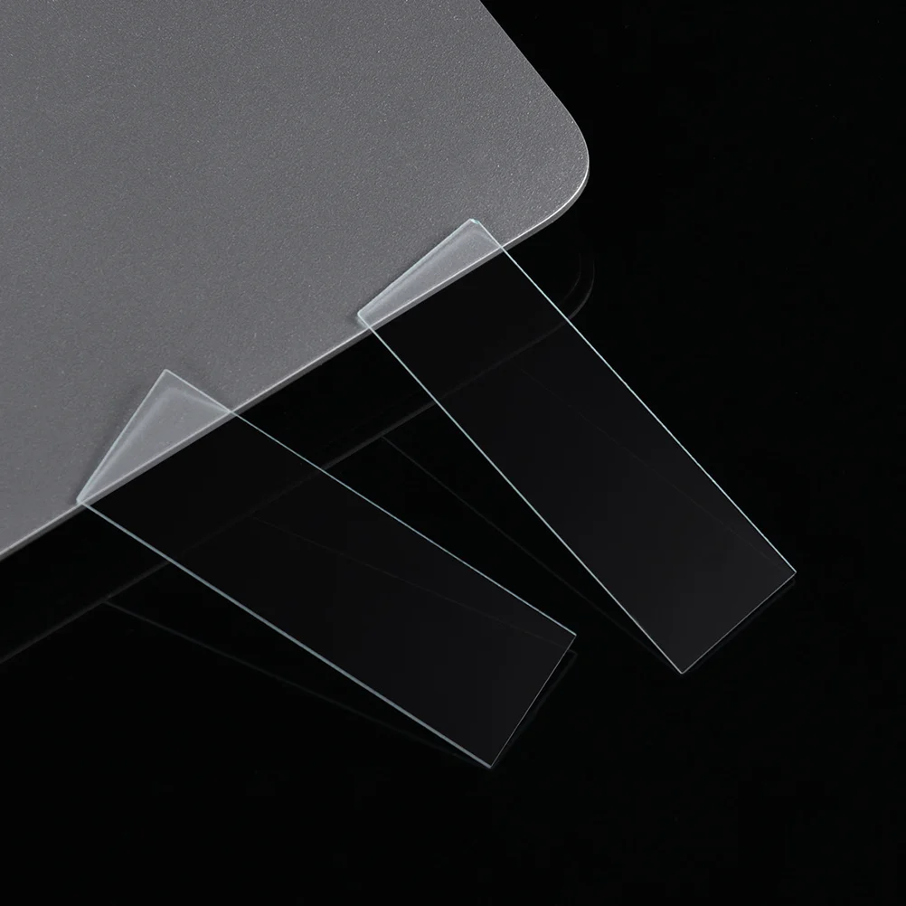 

300Pcs Microscope Slide Accessories Optical Glass Transparent Rounded Edges Safe for Education Home School Use Kit