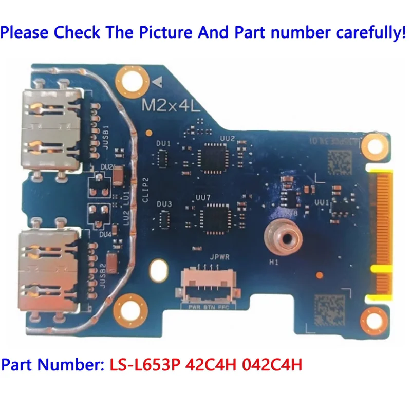

BD LS-L653P 042C4H Новый для Dell G15 5520 5521, встроенный модуль платы ввода-вывода USB.