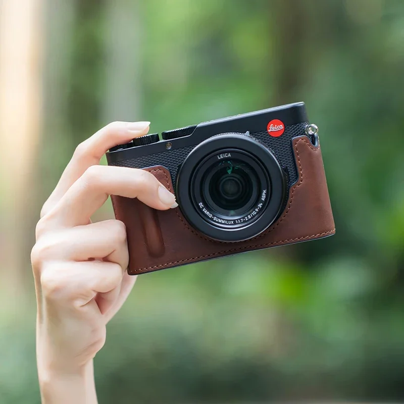 High Quality Handmade Genuine Leather Half Case Bag for Leica DLUX8 D-LUX8 Camera Accessories