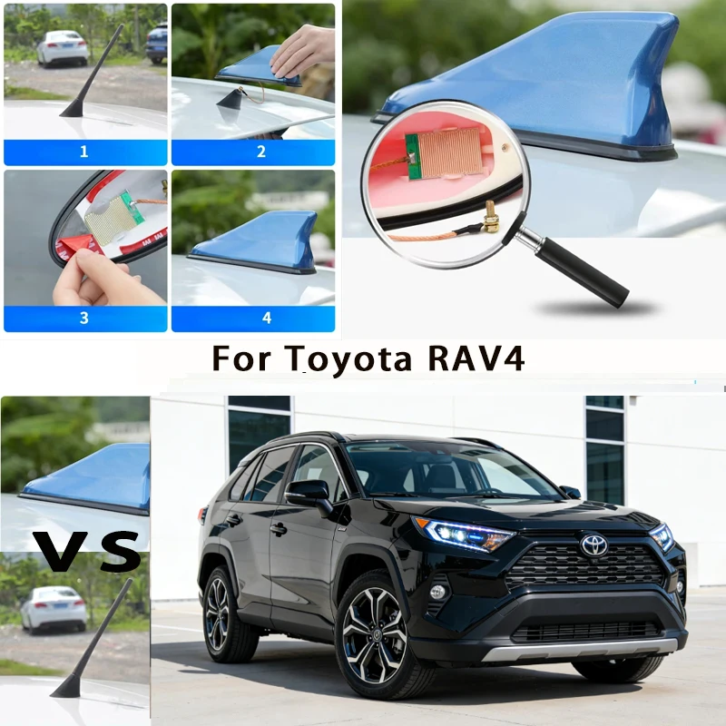 

For MG HS Car Shark Fin Antenna Roof Mount AM FM Signal Amplifier Auto Radio Aerial Topper Waterproof Car Accessories