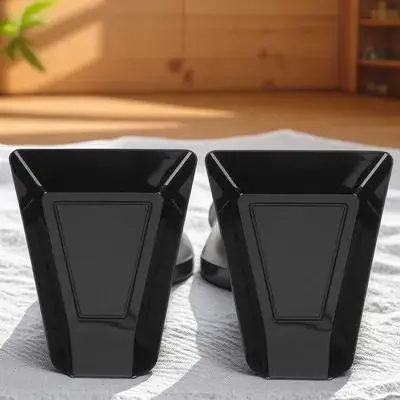 2Pcs Coffee Beans Storage Tray Lightweight Plastic Roasted Beans Plate Flexible Stable Base Slope Edge No Leak Display Tray