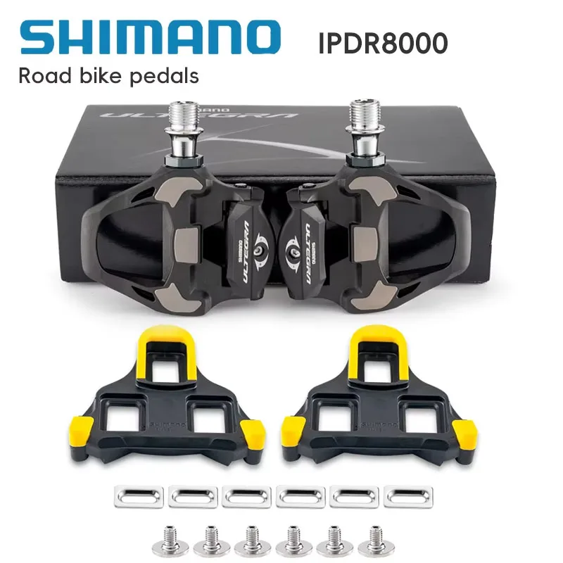 

Shimano ULTEGRA R8000 SPD Bicycle Pedal - Automatic Locking with SM-SH11 Cleats Extended 4mm Shaft Cycling Bike R8000 Pedals