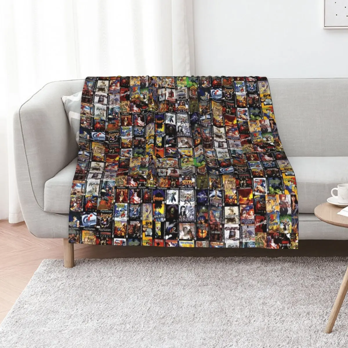 Gamer Throw Blanket Cozy Microfiber Throw Blanket for Home Bedroom