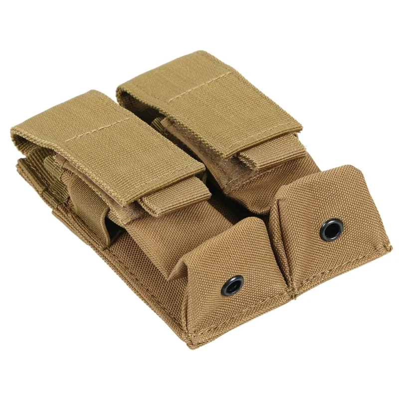 Sistema Molle, doble bolsa para revistas de 9MM, bolsas para chaleco Molle, soporte para Mag, funda para linterna, accesorios de caza al aire libre, riñonera