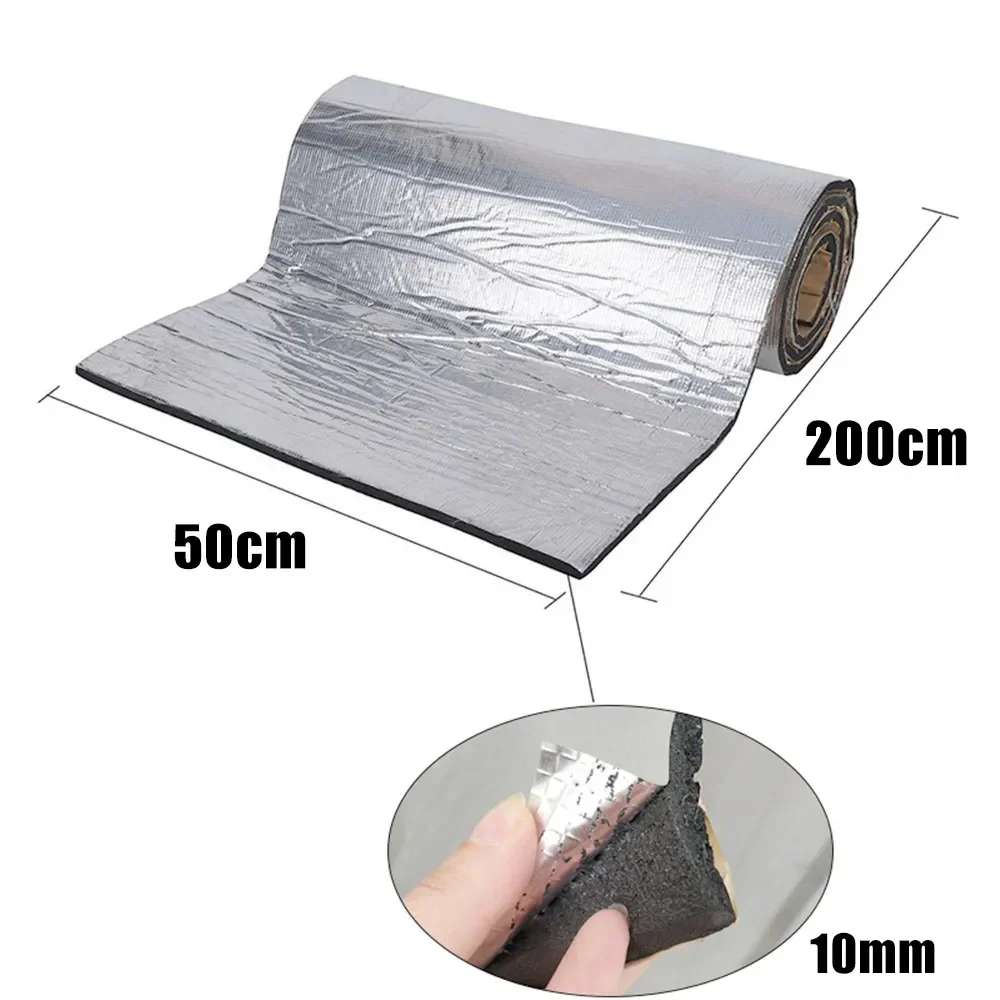 Sound Deadener Mat Auto Akoestische Thermische Mat Geluiddichte Wandpanelen Auto Deadening Geluidsisolatie Matten voor Auto 5/10mm 200x50cm