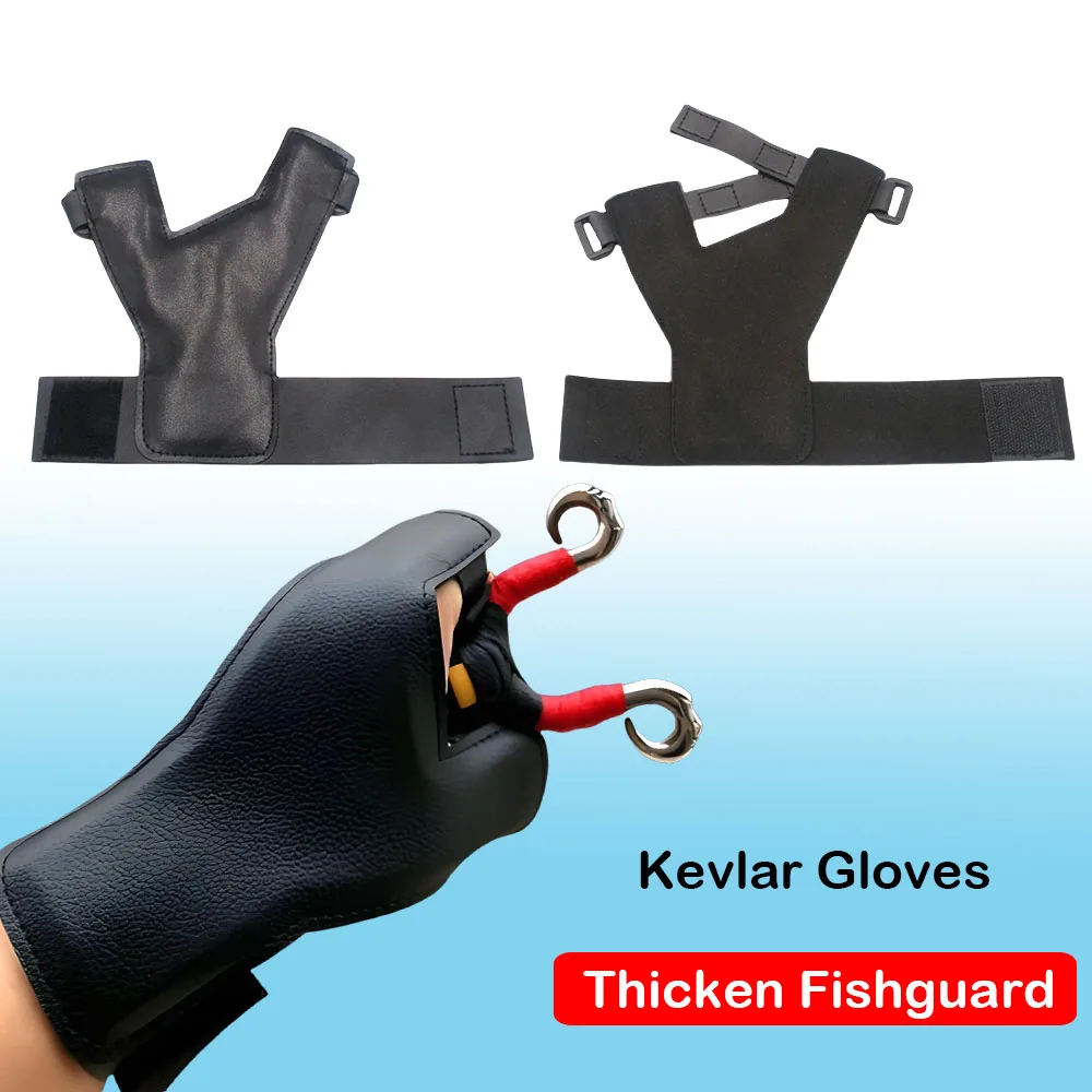 

1Pc Fish Dart Hand Guard Thermal Neoprene Shooting Guard Ice Fishing Mittens with Floatation Wrist Strap for Cold Water Angling