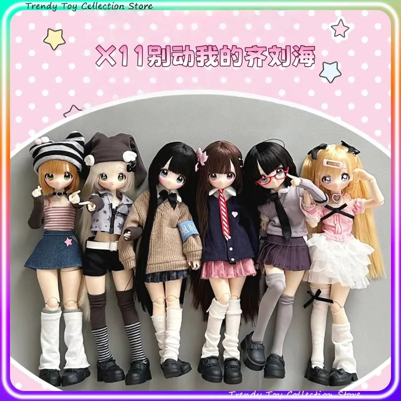 

New X11 Don't Touch My Bangs BJD Blind Box 1/6 Scale Articulated Doll with Hair Implant Figurine Collectible figures Toy