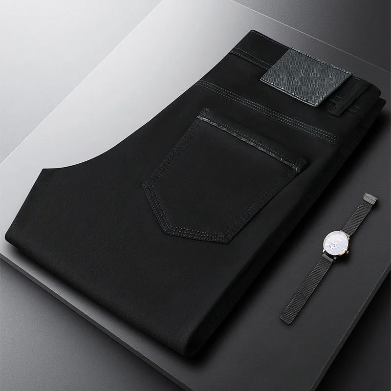 

Shorts de jean masculins Laisel, taille ajustée, droit et élastique, business, polyvalents, nouvelle collection printemps