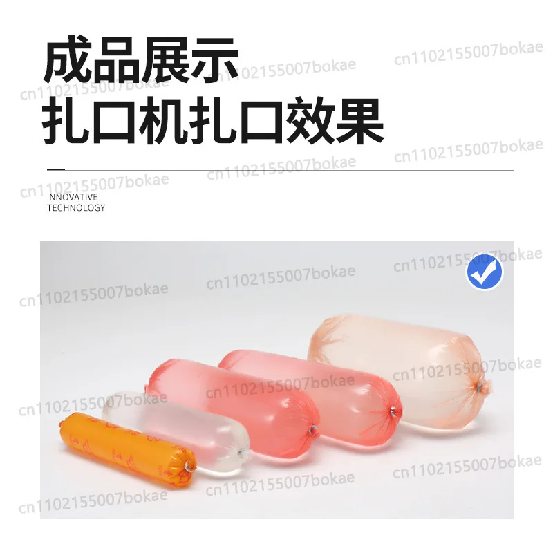 

V-shaped manual buttoning machine, pneumatic sausage and ham sausage sealing machine