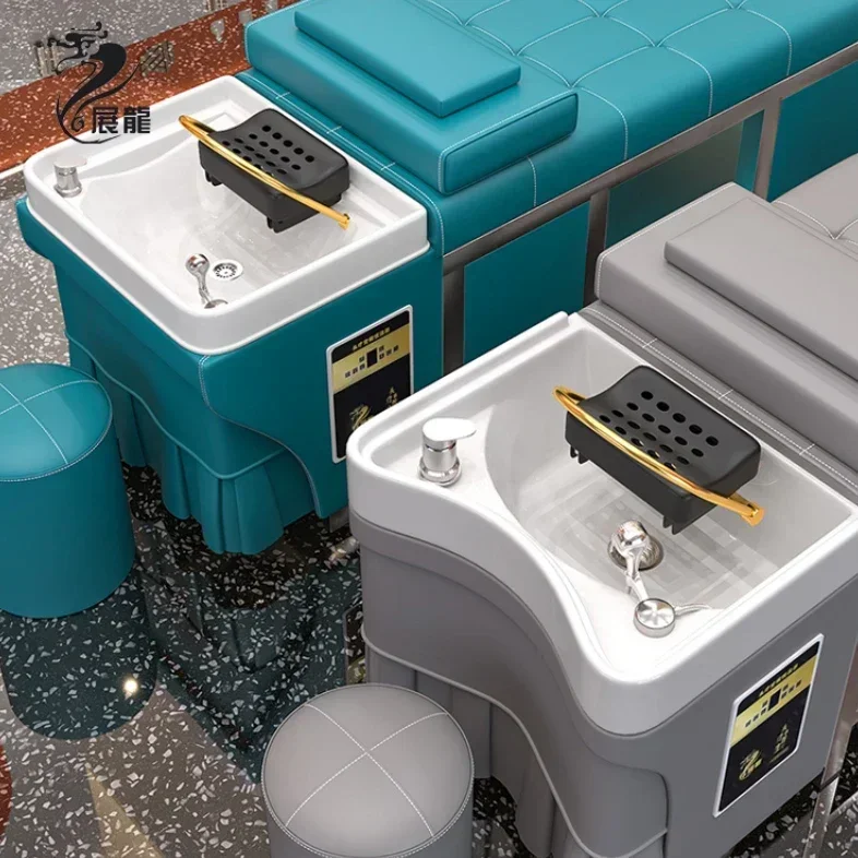 Beauty Salon Special Hairdressing Shampoo Bed: With Special Water Circulation Fumigation for Barbershops and Hair Salons.