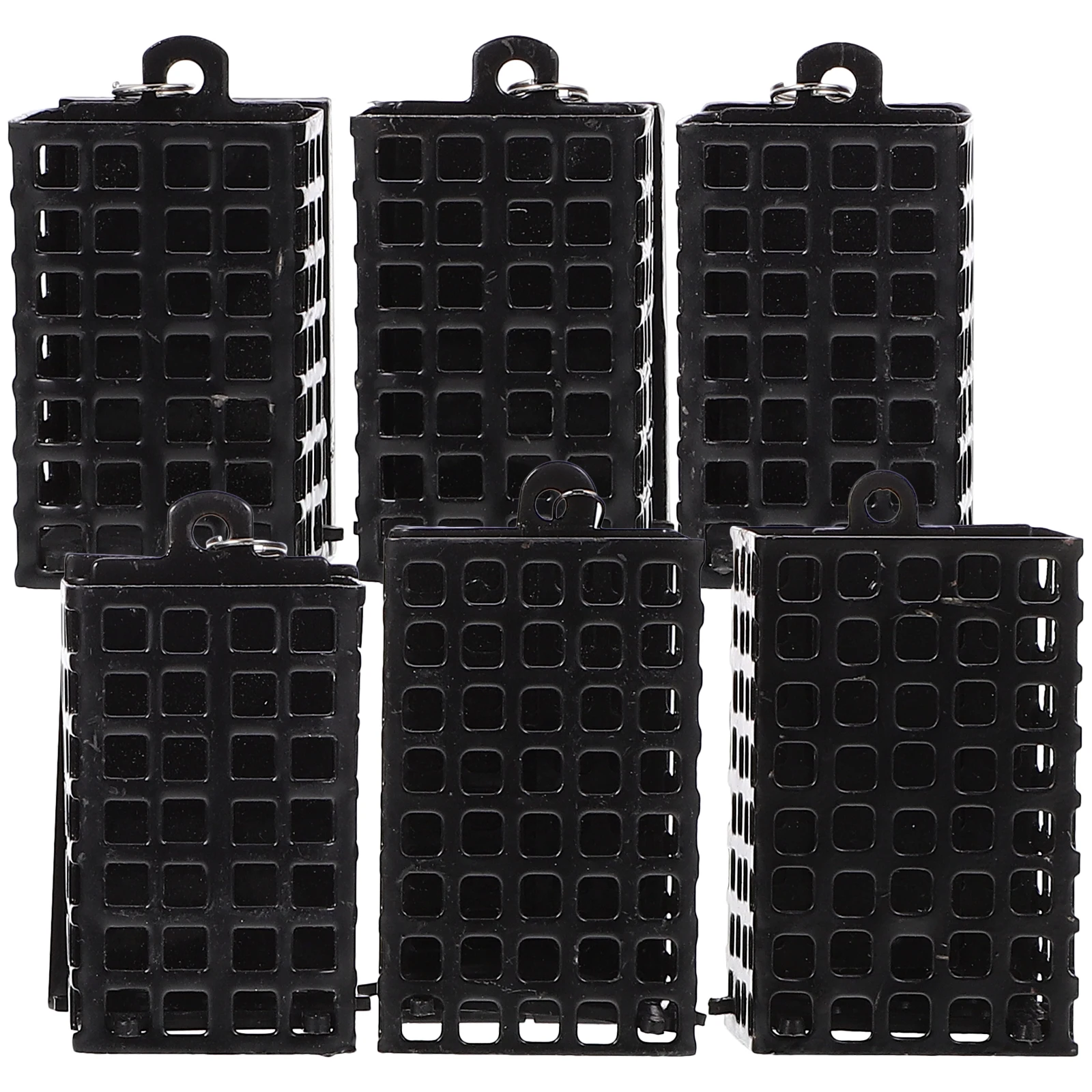 

6pcs Iron Bait Feeder Cage Fishing Tool Tackle Outdoor Carp Thrower Device 30g 80g Compact for Eel Crabs Lobsters