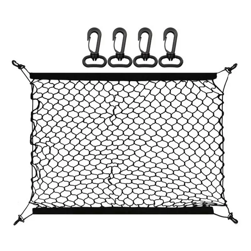 Trunk Net Storage Net Mesh Organizer For Car Rear Strong Multifunctional Automotive Storage Netting For SUVs Fishing Boats