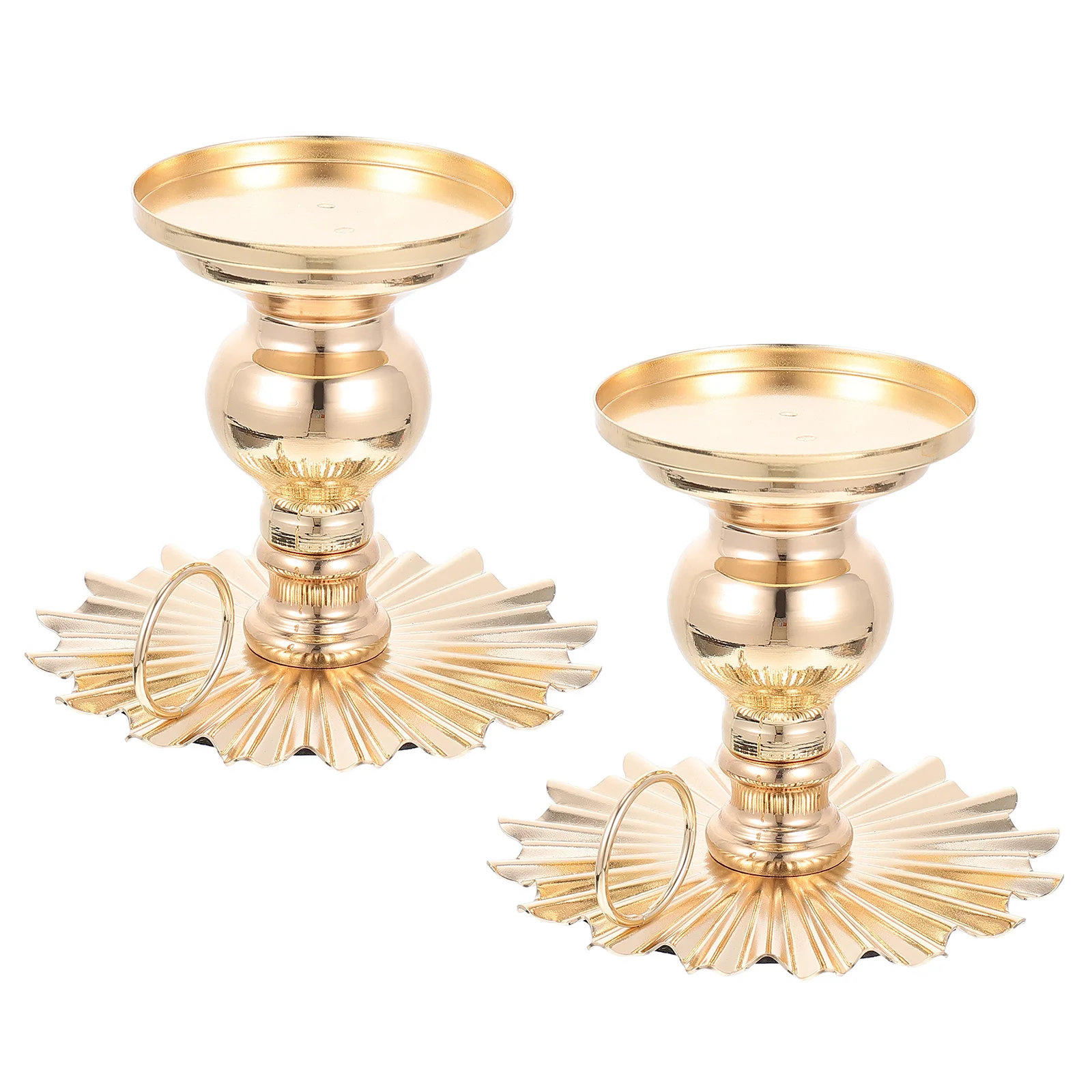2pcs Premium Iron Holders Elegant Decorative Candlestick For Home Wedding Party Romantic Dinner Table Decor Adorn