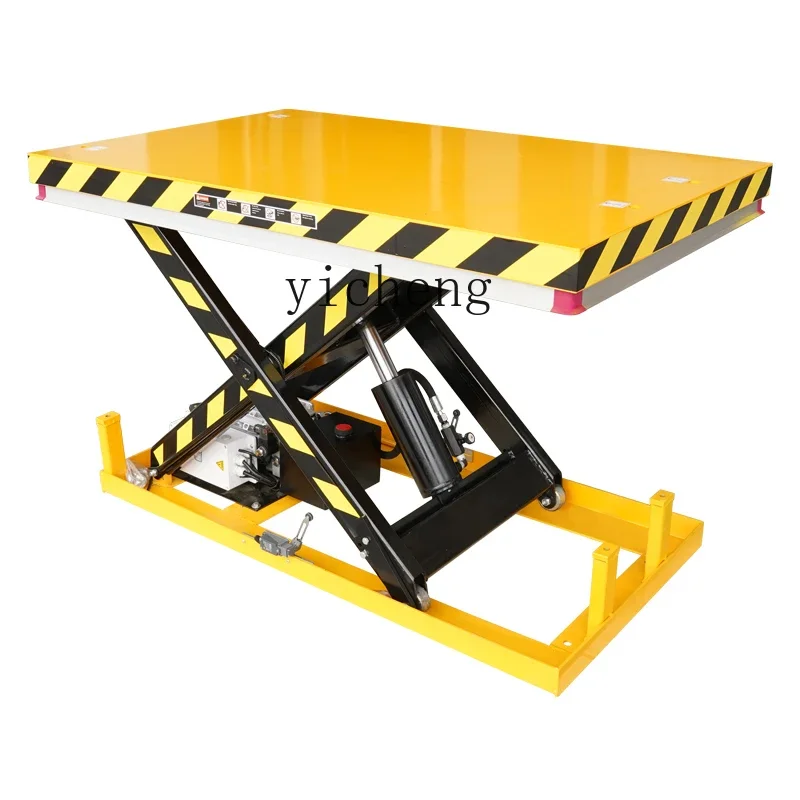 

TQH Electric Hydraulic Lifting Platform Fixed Scissor Lift Mobile Unloading Lift Automatic Workbench