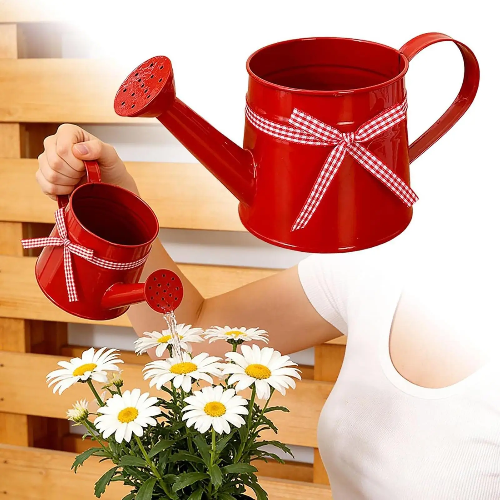 1L Metal Plant Watering Can Gardening Pot Garden Flower Kettle Water Spraying Pot Sprinkle For Flower Succulents Garden Outdoor