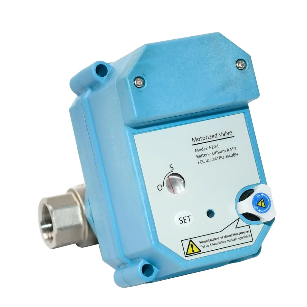 Tonhe 2 way DC5V 3/8'' inch stainless steel  wireless control Lora  915MHz motorized ball valve