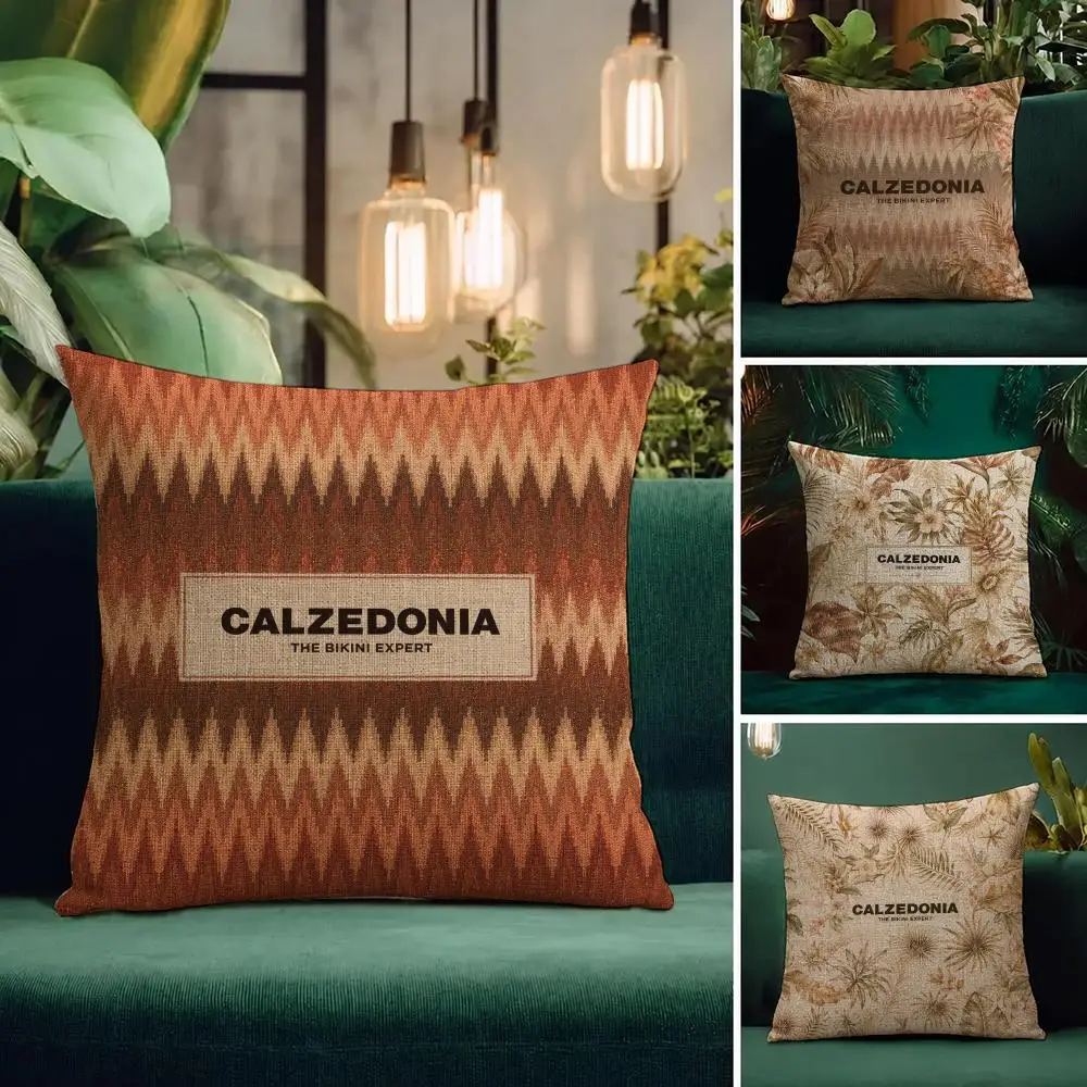 Brand Calzedonia Cushion Cover Natural Linen Pillowcase Set All-in-One Decor Cushion Cover for Sofa Bedroom Chair