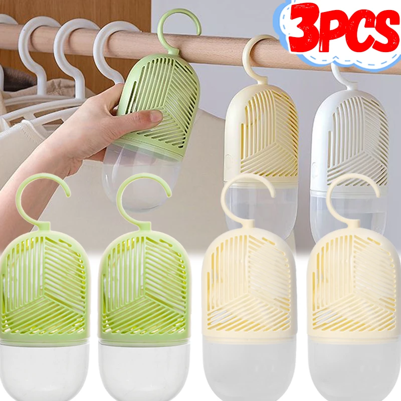 Wardrobe Dehumidifier Moisture Absorber Dry Box Anti-mildew Desiccant Household Hanging Moisture Reusable Closet Cabinet Hook