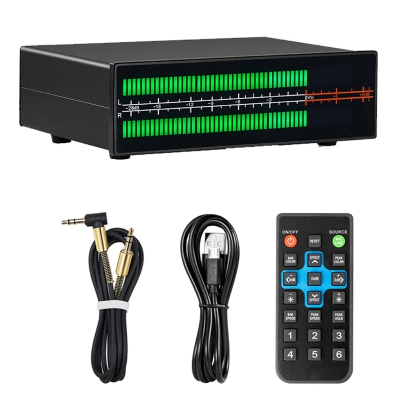 Music Spectrum Display Analyzer With LED Screen, Auditory Meter USB Power