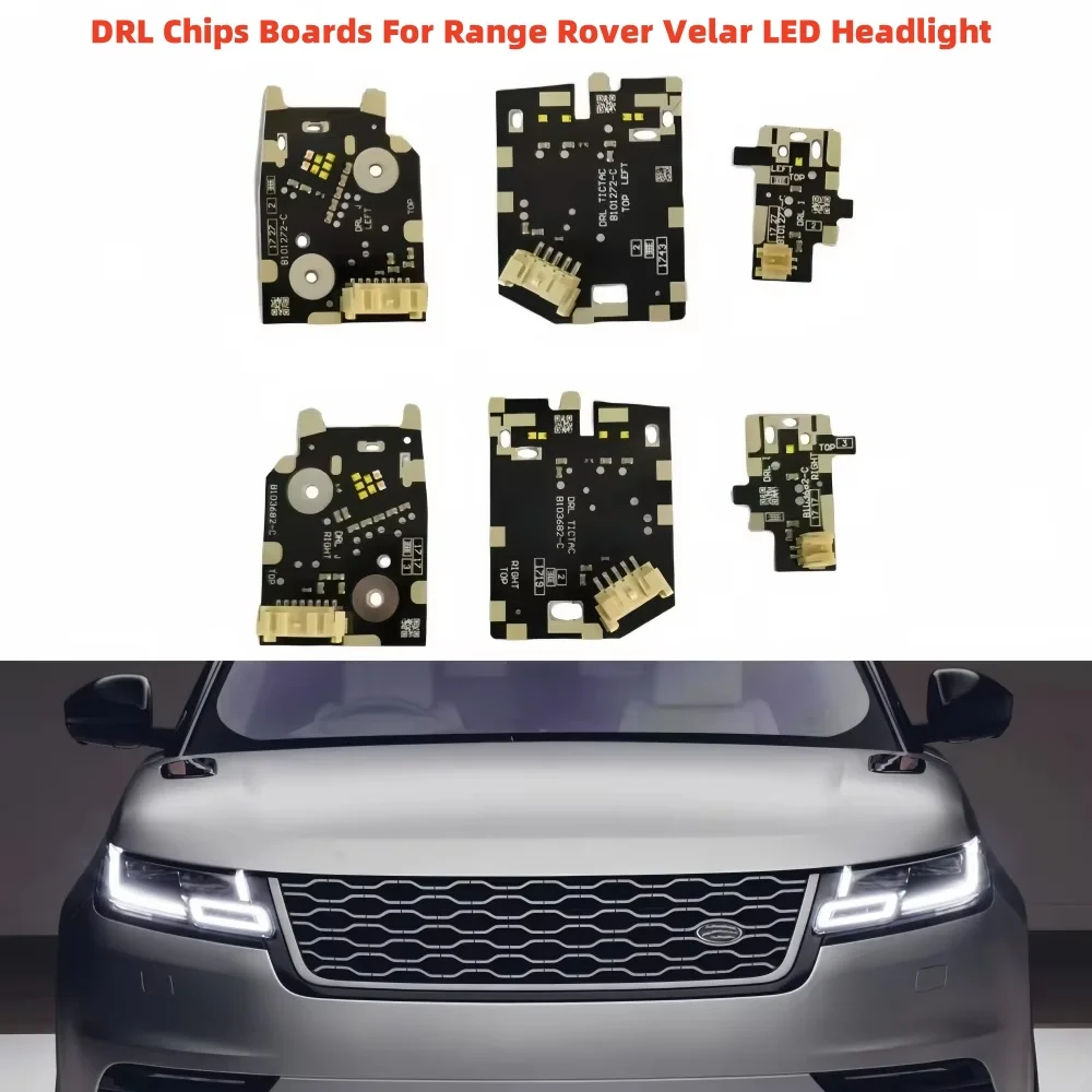 

White Daytime Running Light Boards B101272-C For Range Rover Velar 2018-2021 LED Headlight DRL Chips Board Daylight Light Source