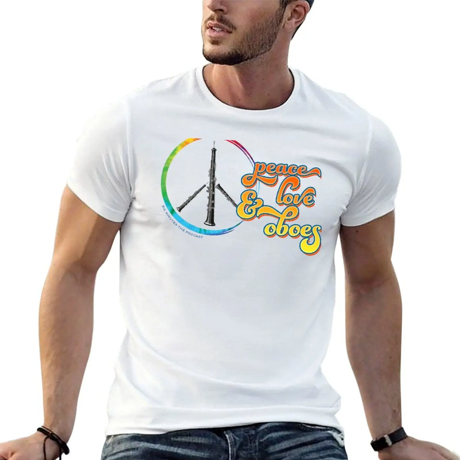 

Peace, Love, and Oboes! T-Shirt t shirt custom print man t shirt designer T-Shirt