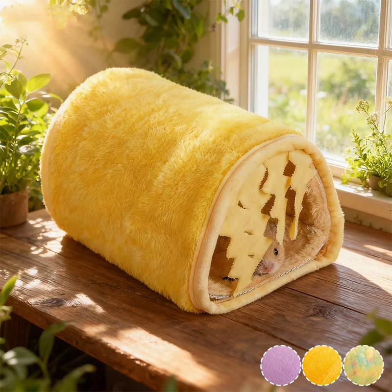 

Anti Collapse Privacy Pet Tunnel Toy Removable and Washable Plush Shelter Double-sided Four Season Universal Pet Rest Nest애완동물 굴