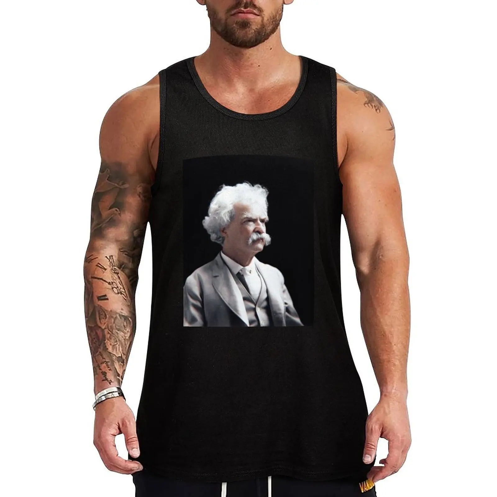 

Mark Twain Tank Top Urban Casual Tank Top Streetwear Sleeveless Shirt