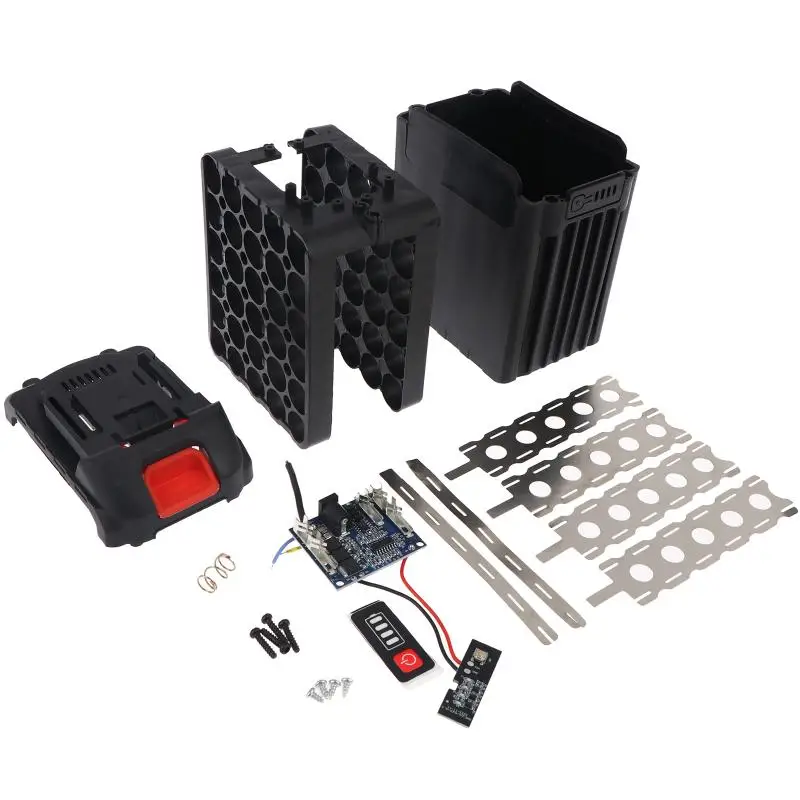 1Set 30 Cell 21V 60A 18650 Lithium Battery Shell PCB Charging Protection Circuit Board Boxes For Mak Li-ion Battery Housings.