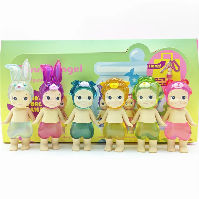 

6pcs Set With Box Sonny Angel Candy Store Series Figures Blind Box Model Doll Toy Mystery Surprise Collection Gift Trade Edition