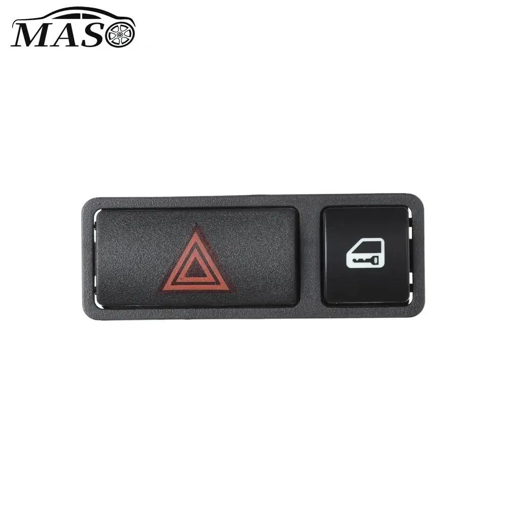 1pc 61318368920 Car Emergency Hazard Warning Flasher Light Switch Button with Central Lock for BMW 323CI 325CI 328CI 330CI X5 Z4