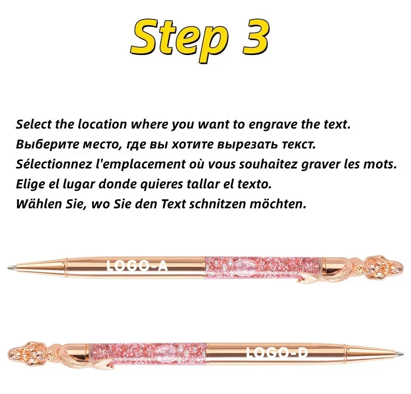 1 Pcs  Custom Mermaid Metal Pen Creative Gift Campus Pen Engravable Advertising Promotion Pen Metal Ballpoint Pen