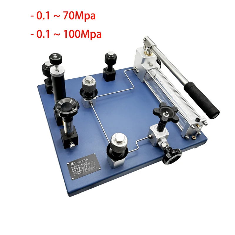 -0.1 ~ 70Mpa/100Mpa Desktop Hydraulic Pressure Calibrator Pump Quick Pressurization