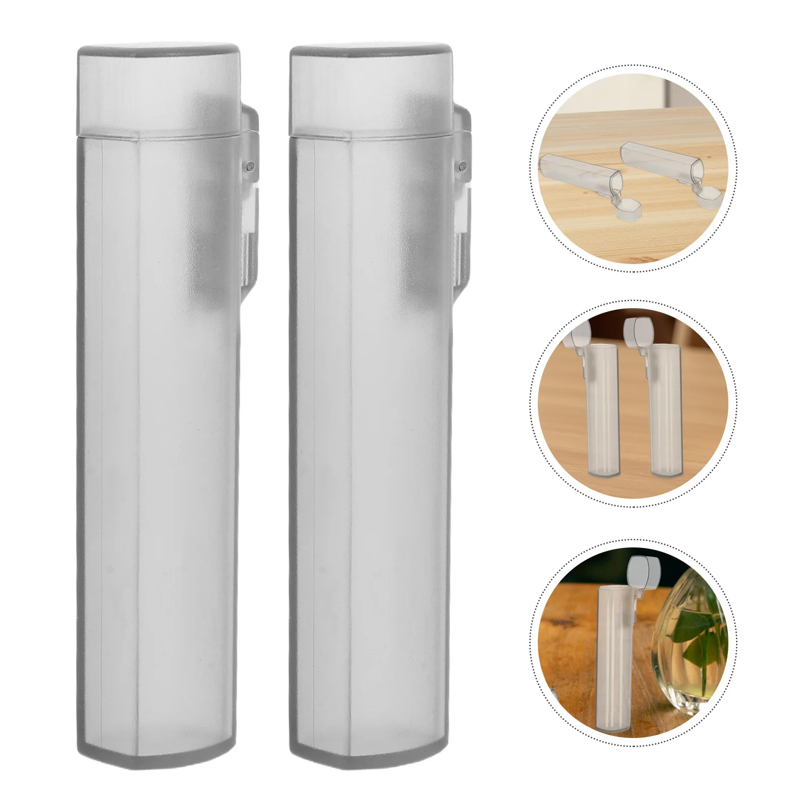 

10pcs Portable Mini Toothpick Holder Compact Travel Case For Camping Road Trip Family Dinner Pocket Box Sturdy Plastic Dispenser