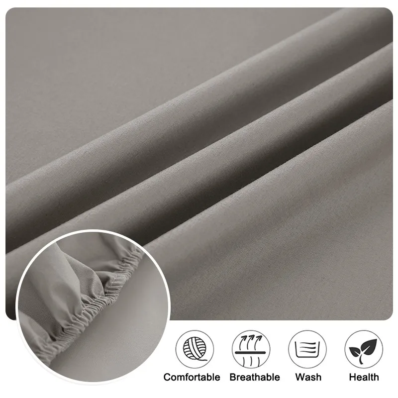 Waterproof Bed Cover,Fitted Bed Sheets With Elastic Band Anti-slip,Adjustable Mattress Protector,Double Bed Sheets 160/180x200cm