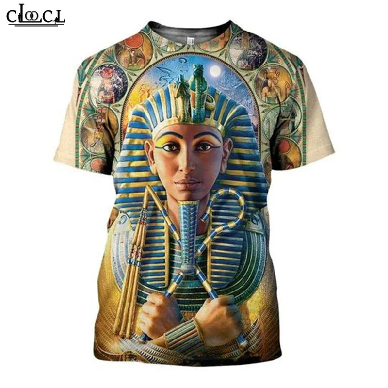 

CLOOCL Ancient Egyptian Gods T-shirt Men Women 3D Print Fashion Clothes Summer Tee Shirts Streetwear Tops Drop Shipping