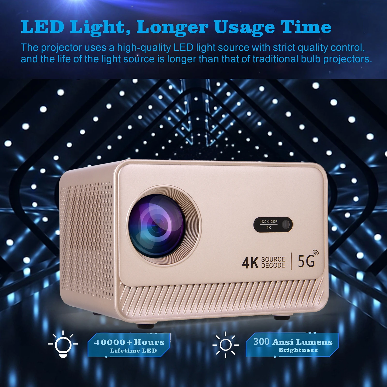 جهاز عرض M10 Plus 4K Android 11 Dual Wifi6 200ANSI Allwinner H713 BT5.2 1080P 1280*720P Home Cinema PK HY300 Pro Projetor #5