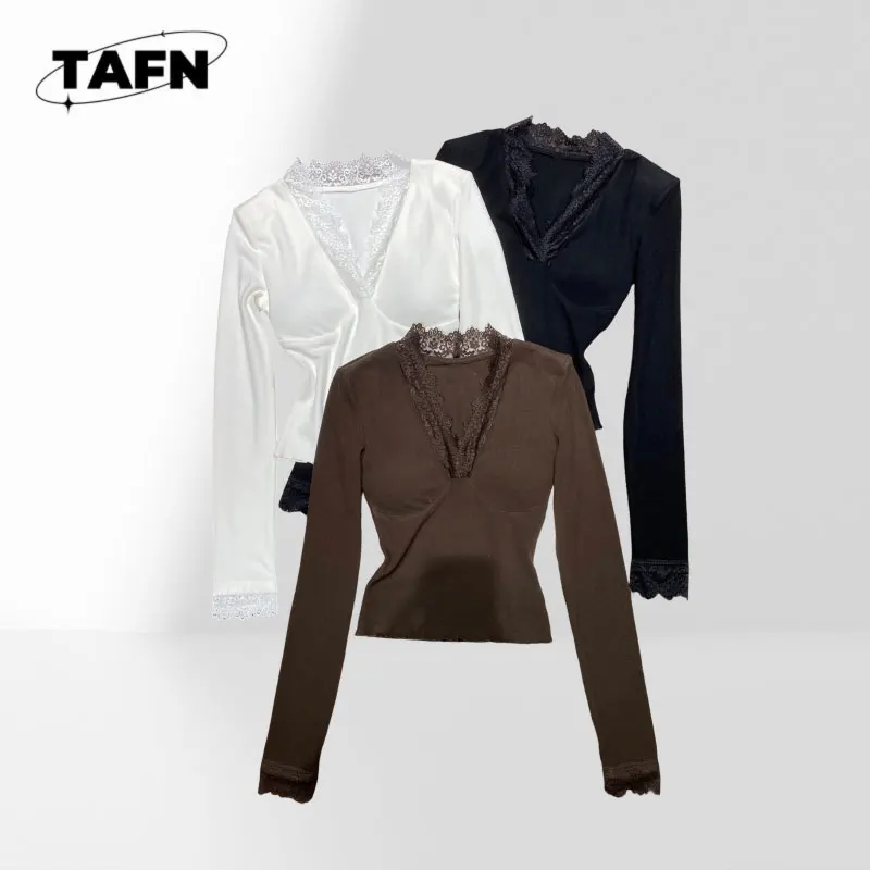 

Ladies Office Blouse Solid Color V-Neck Shirt Women's Checked Shirt Oversized Soft Flannel Blouse Block Long Sleeve Top AJ2821