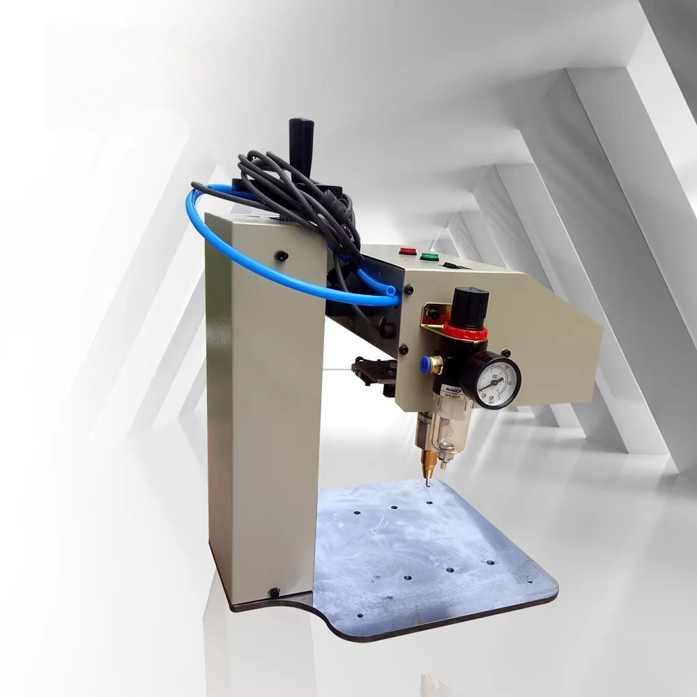 

Mini Portable Electric CNC Pneumatic Dot Peen Marking Machine Price for Punching Lettes Number Engraving Nameplate Metal