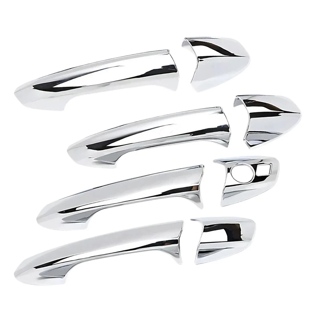 Chrome Car Exterior Side Door Handle Cover Trim Bezel fit for Mercedes B C E M Class W212 W166 X204 Left Hand Drive