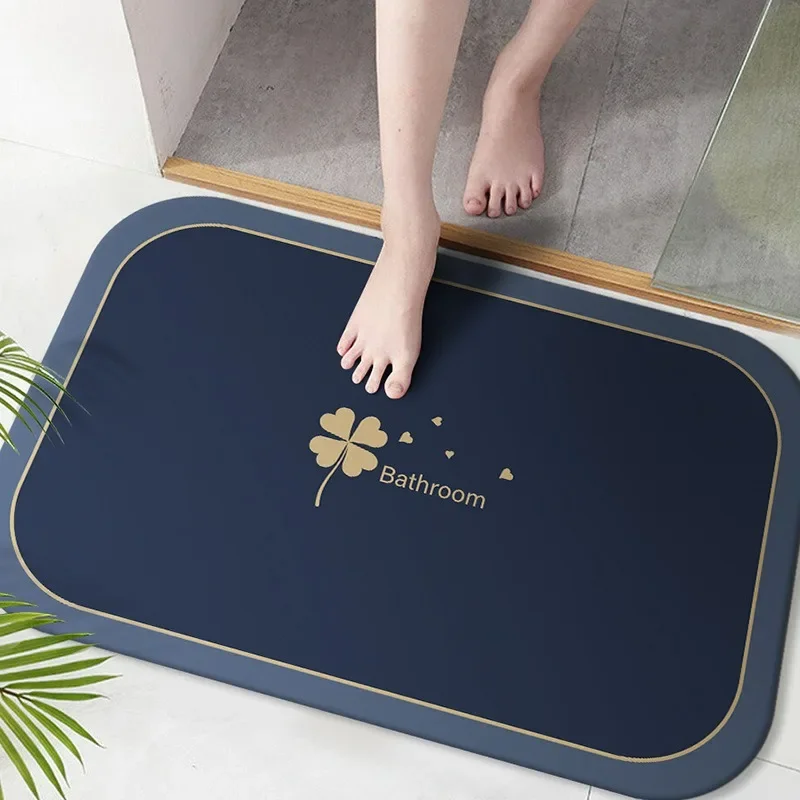 Nordic Geometric Super Absorbent Bath Mats Diatomite Shower Room Bathroom Toilet Entrance Doormat Home Decor Quick Dry Foot Rug