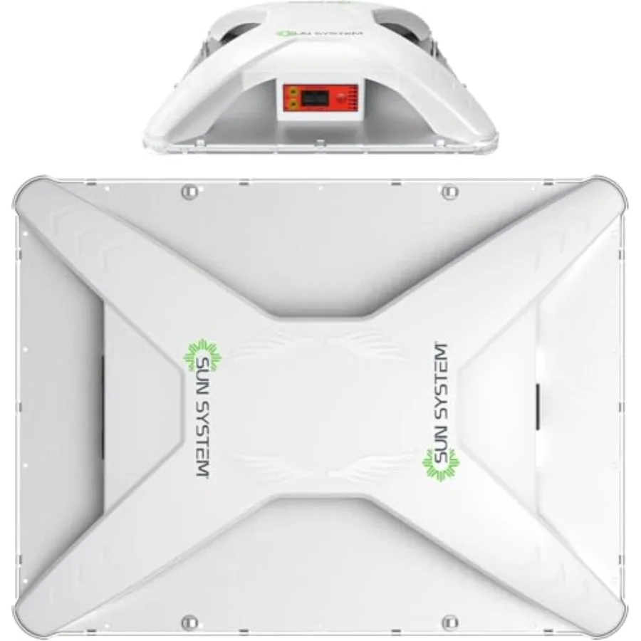 

100W LED Grow Light for Indoor Plants - Full Spectrum High Efficiency Dimmable Diodes Black Daisy Chain up to 512 Units 2 Year