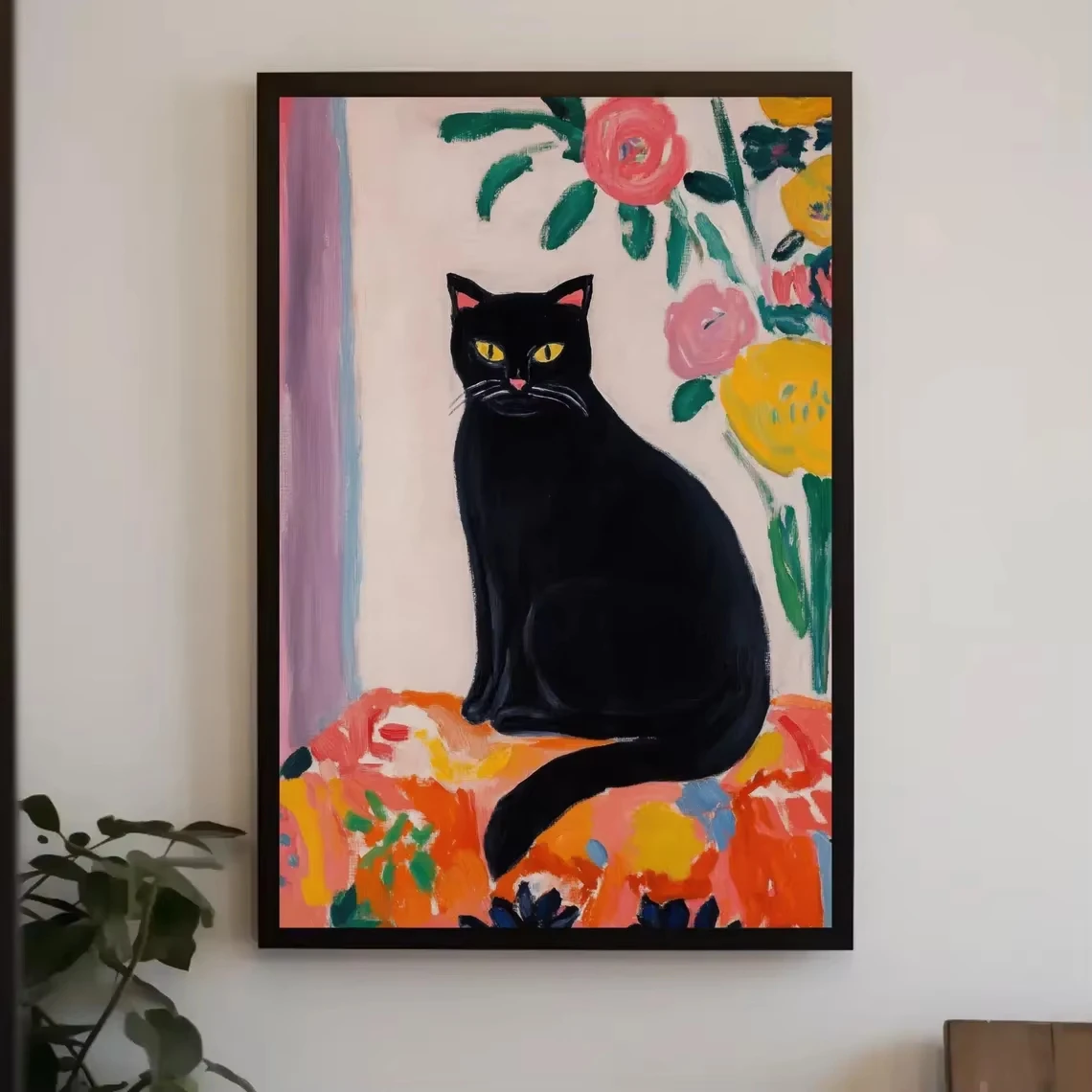 

Black Cat 500/1000/1200/2000 PCS Jigsaw Puzzles Family Activity Relaxing Games for Living Room Home Decor Gift Frameless