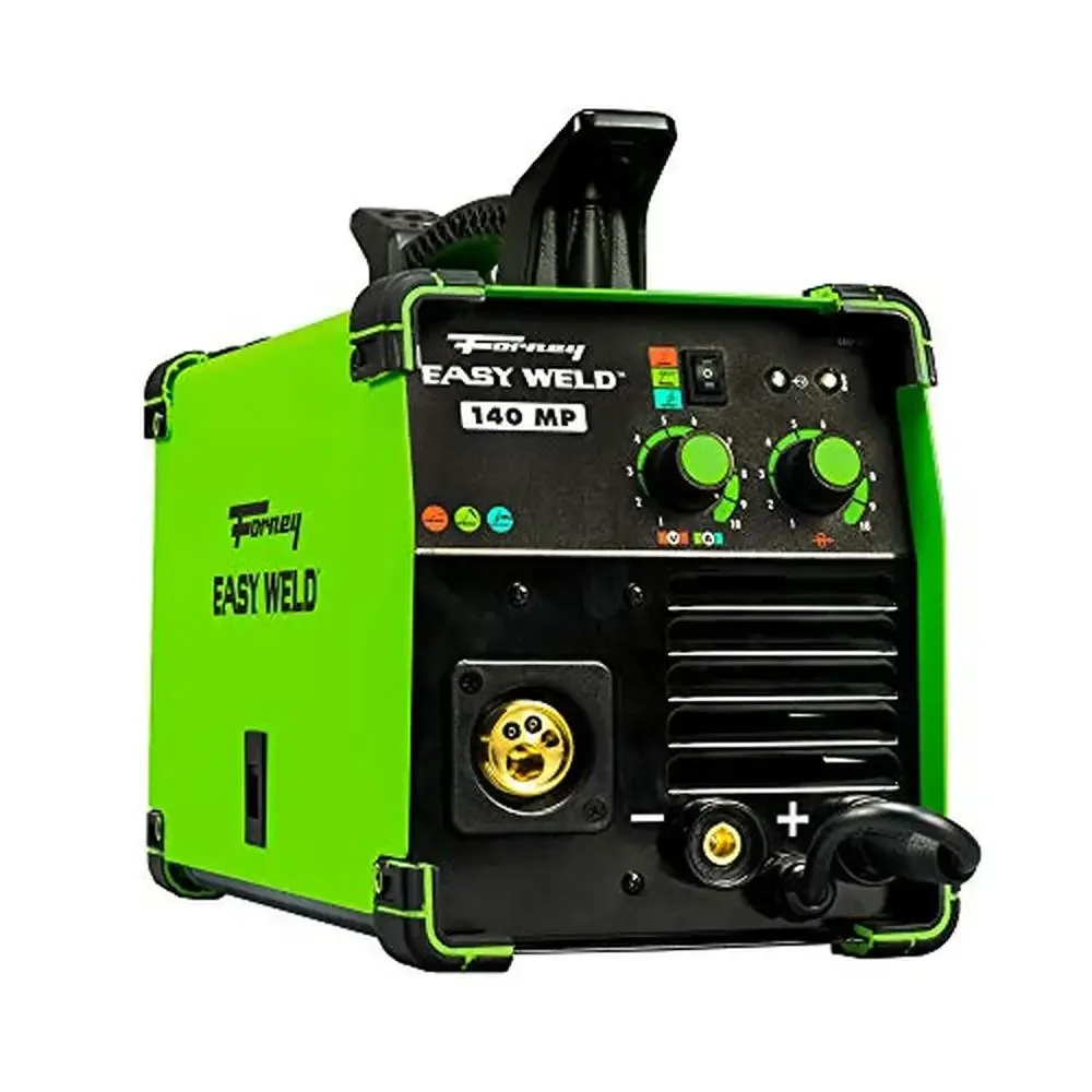 3-in-1 Stick/MIG/DC TIG Welder with Precise Controls and Portable Design For Residential Use Includes MIG Gun Electrode Holder