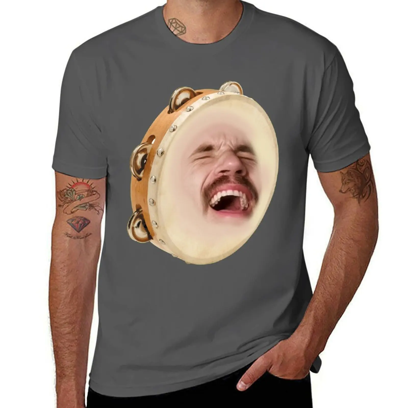 

Pewdiepie: Tambourine edition T-Shirt man graphic t shirt man t shirts high quality luxury brand T-Shirt