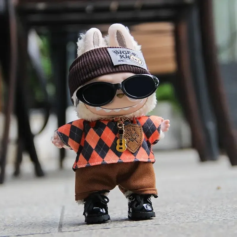 ชุดตุ๊กตา Bubu ขนาด 17 ซม. หมวกชาวประมง สายเอี๊ยม ชุดเปลี่ยนสไตล์แฟชั่น รุ่น 123