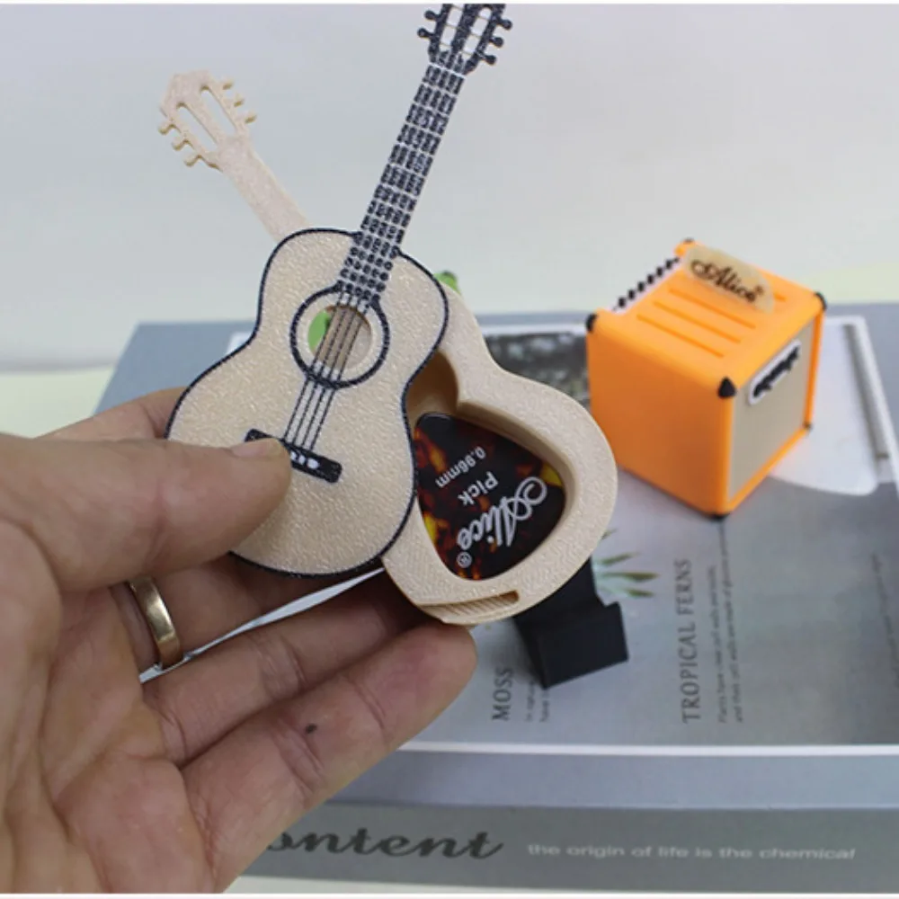 New Mini 1/12 Dollhouse Guitar Multistyles Plastic Miniature Decorative Props Music Scenes Accessories