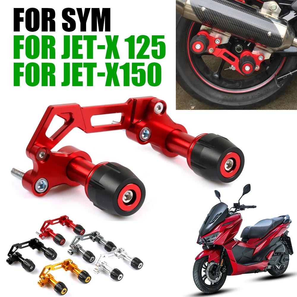 

For SYM JET-X 125 JET-X 150 X125 X150 JETX Motorcycle Accessories Muffler Exhaust Sliders Crash Pad Anti Fall Protector Falling