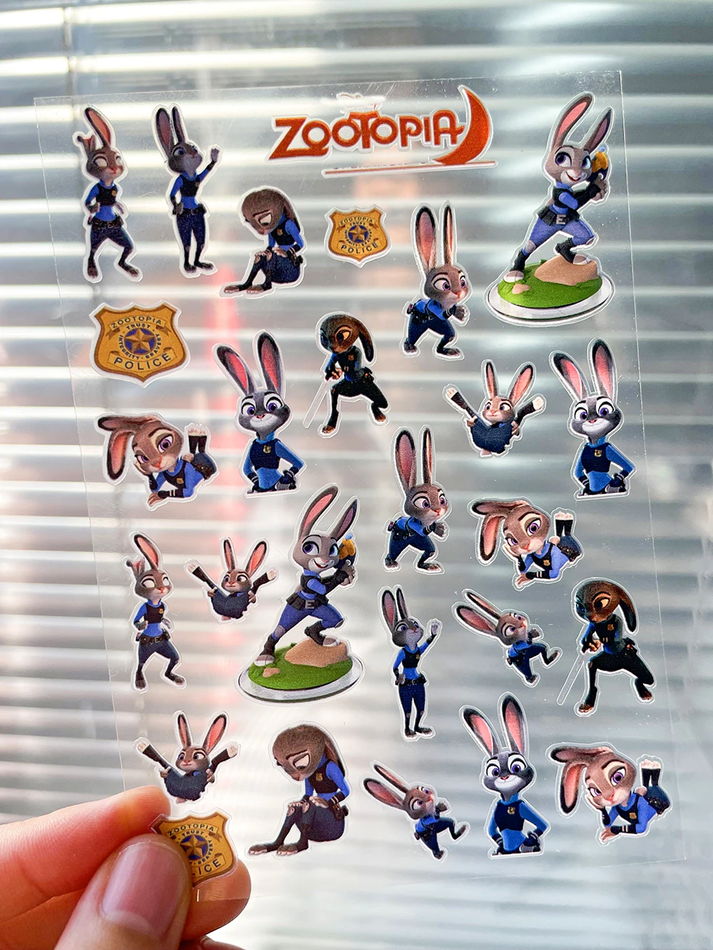 สติกเกอร์ตกแต่งทำมือจาก PVC ลายการ์ตูนซูโทเปีย 2 ปี 2025 จูดี้ ฮอปส์ นิค ไวลด์ กันน้ำ สำหรับตกแต่งเล็บ