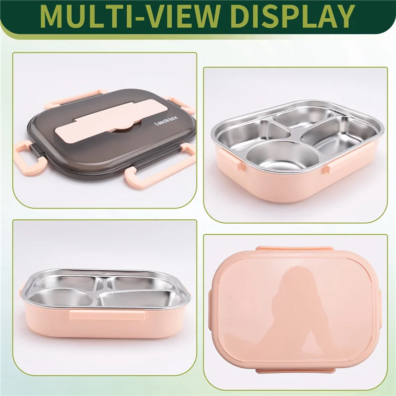 AB09-1.5L Scatole Bento per studenti, set di stoviglie Bento Lunch Box con isolamento termico, contenitori per il pranzo per bambini Lunch Box